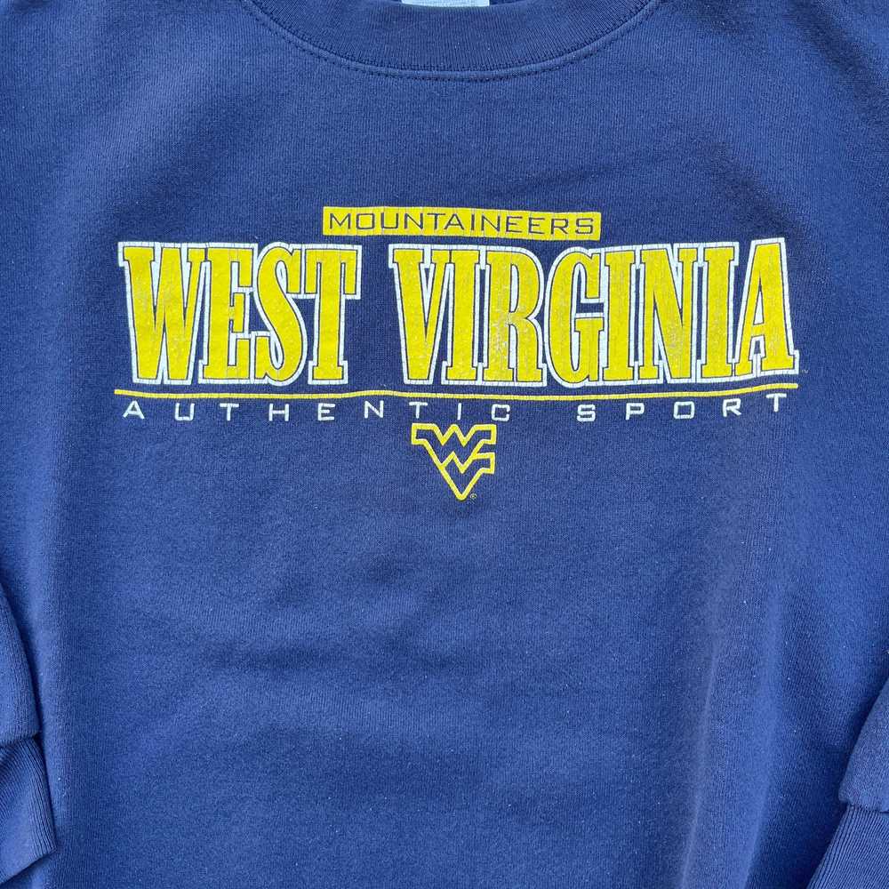 Vintage Blue and Gold Tultex WVU Sweatshirt Size … - image 4