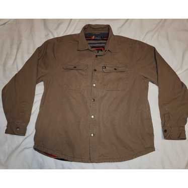 The American Outdoorsman Shirt XL Beige Tan Long … - image 1