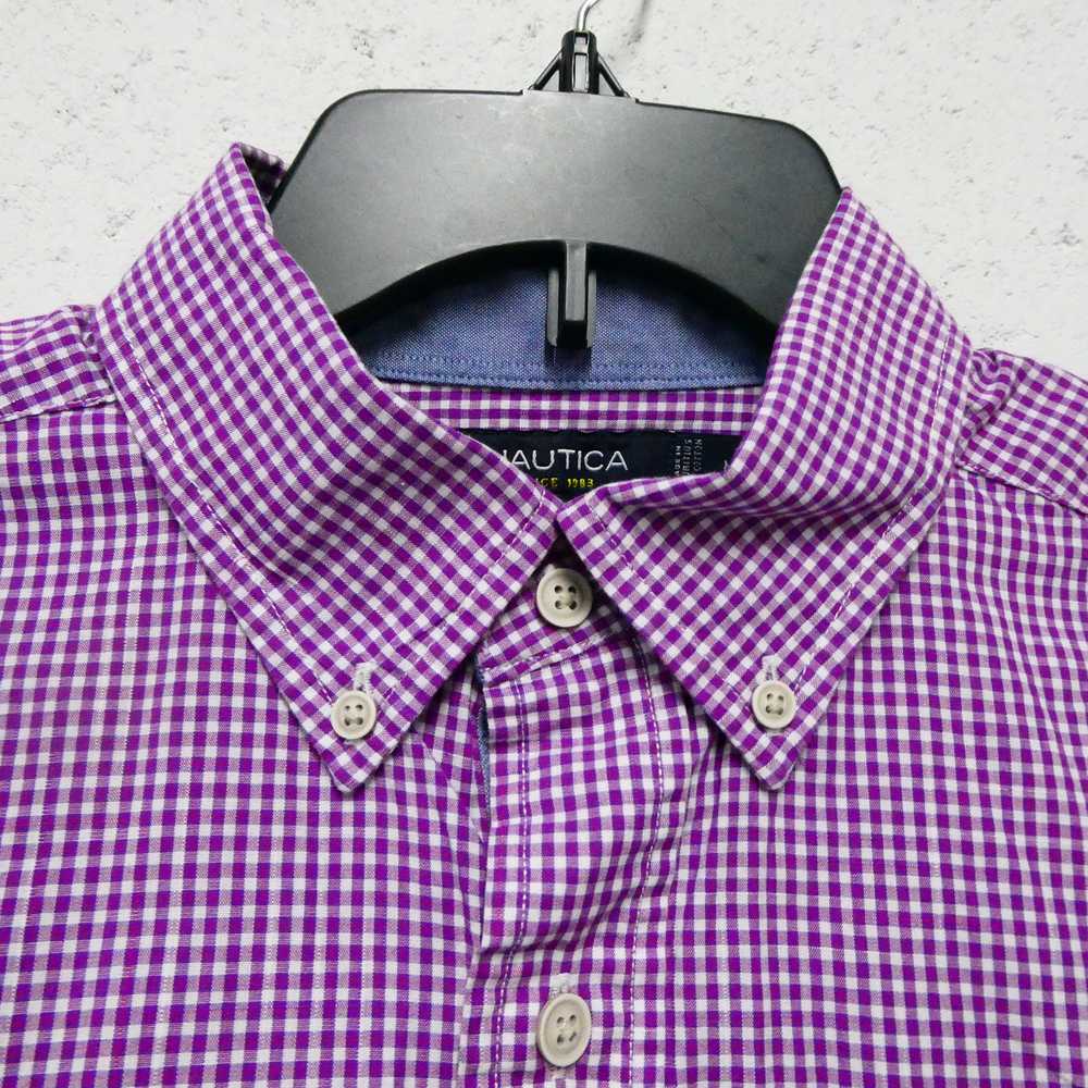Nautica men's medium long-sleeve button-up shirt … - image 1