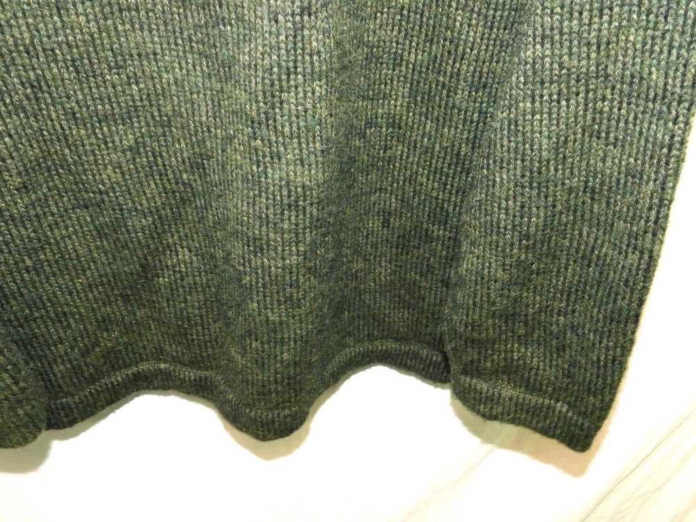 Alpaca Connection L Dark Green Sweater Mens Pullo… - image 5