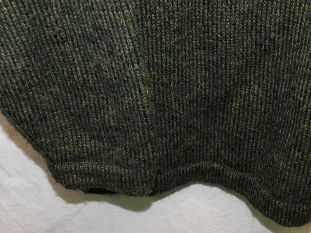 Alpaca Connection L Dark Green Sweater Mens Pullo… - image 6