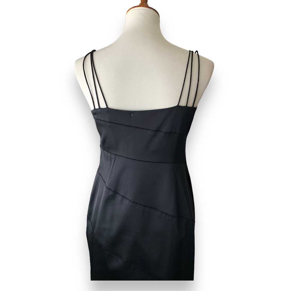 Jones New York Black Asymmetric Cocktail Dress Si… - image 5