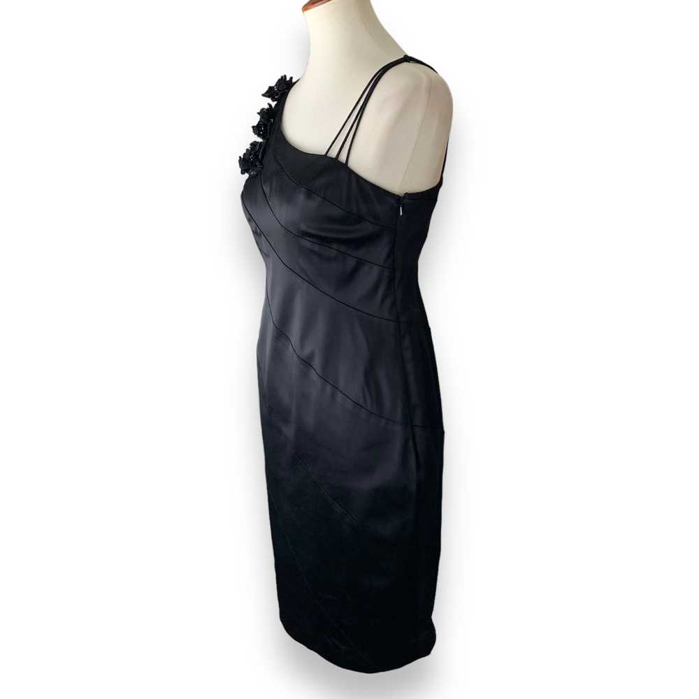 Jones New York Black Asymmetric Cocktail Dress Si… - image 7