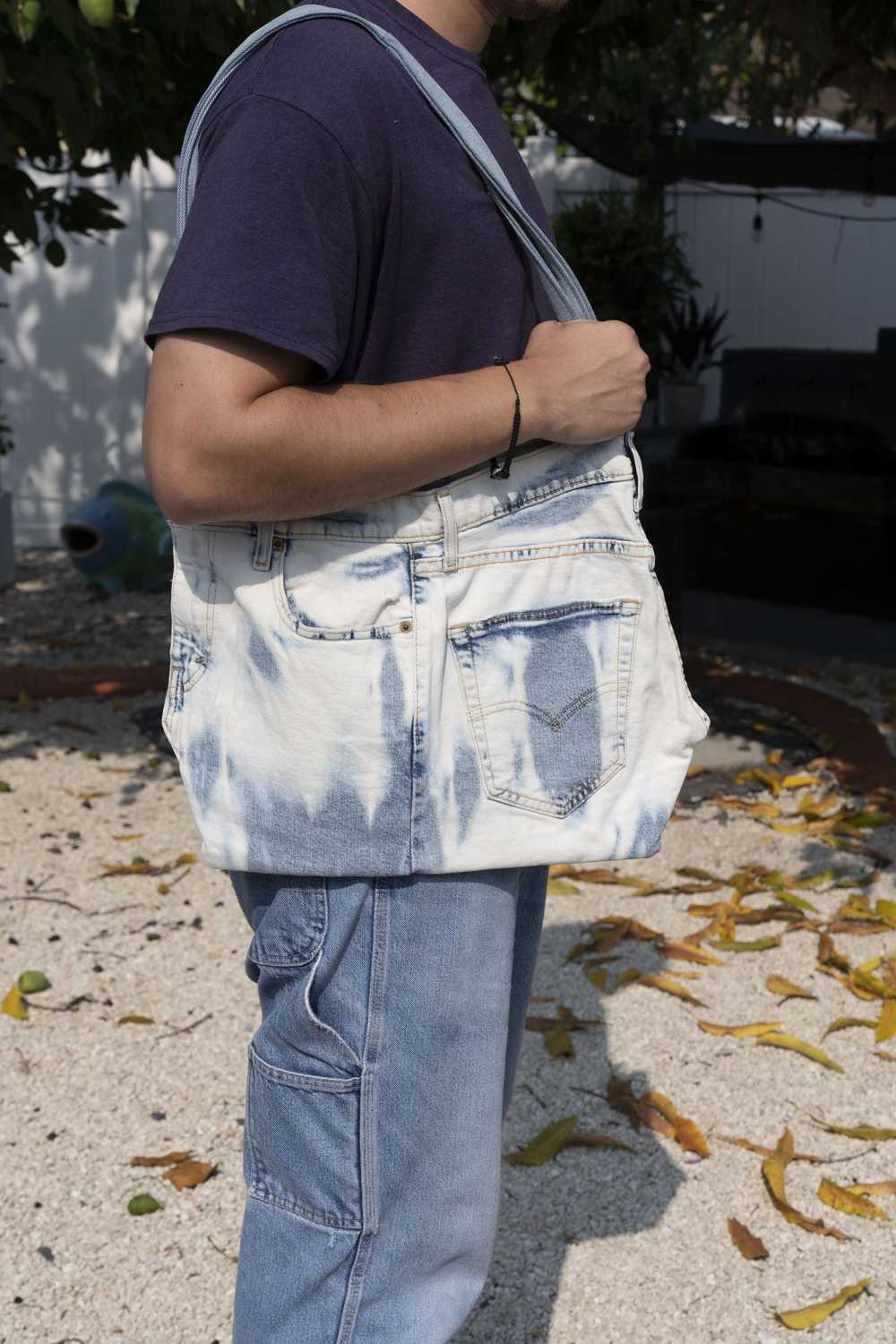 Levi's × Vintage Upcycled Denim Levi's tote bag - image 4