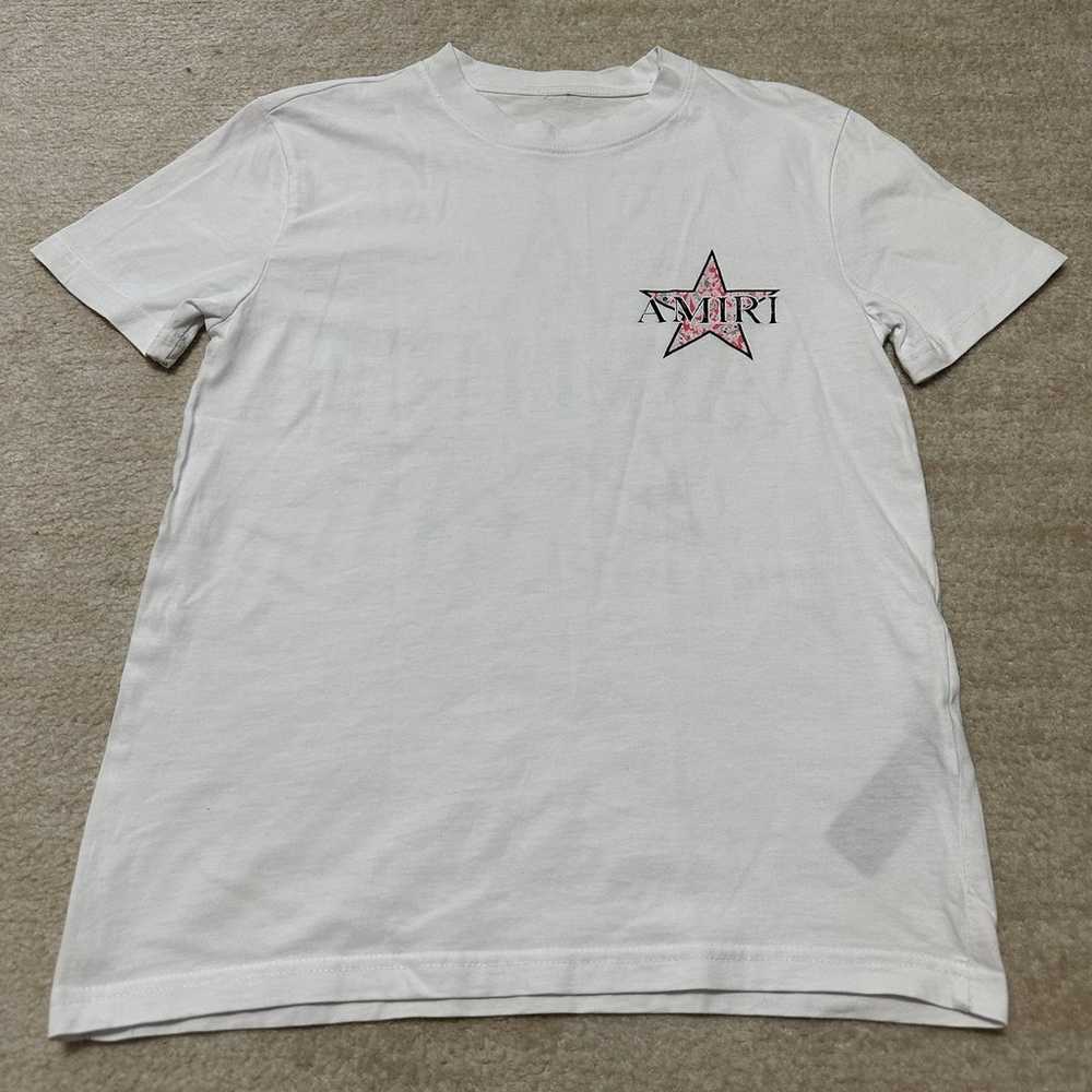 Amiri Men's Small Paisley Star Graphic T-shirt Wh… - image 2