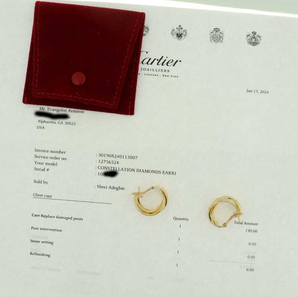 Cartier Constellation 18k Yellow Gold Diamond Tri… - image 6