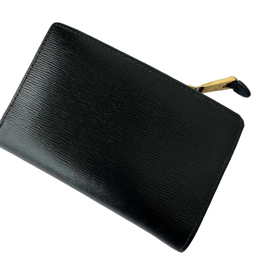 Ralph Lauren Black Leather Bifold Wallet Zipper C… - image 2