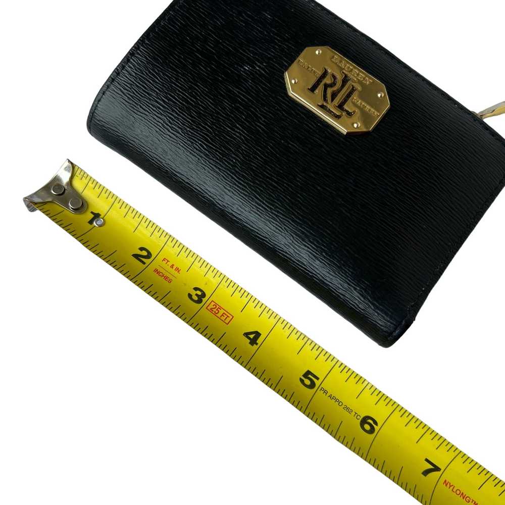 Ralph Lauren Black Leather Bifold Wallet Zipper C… - image 4