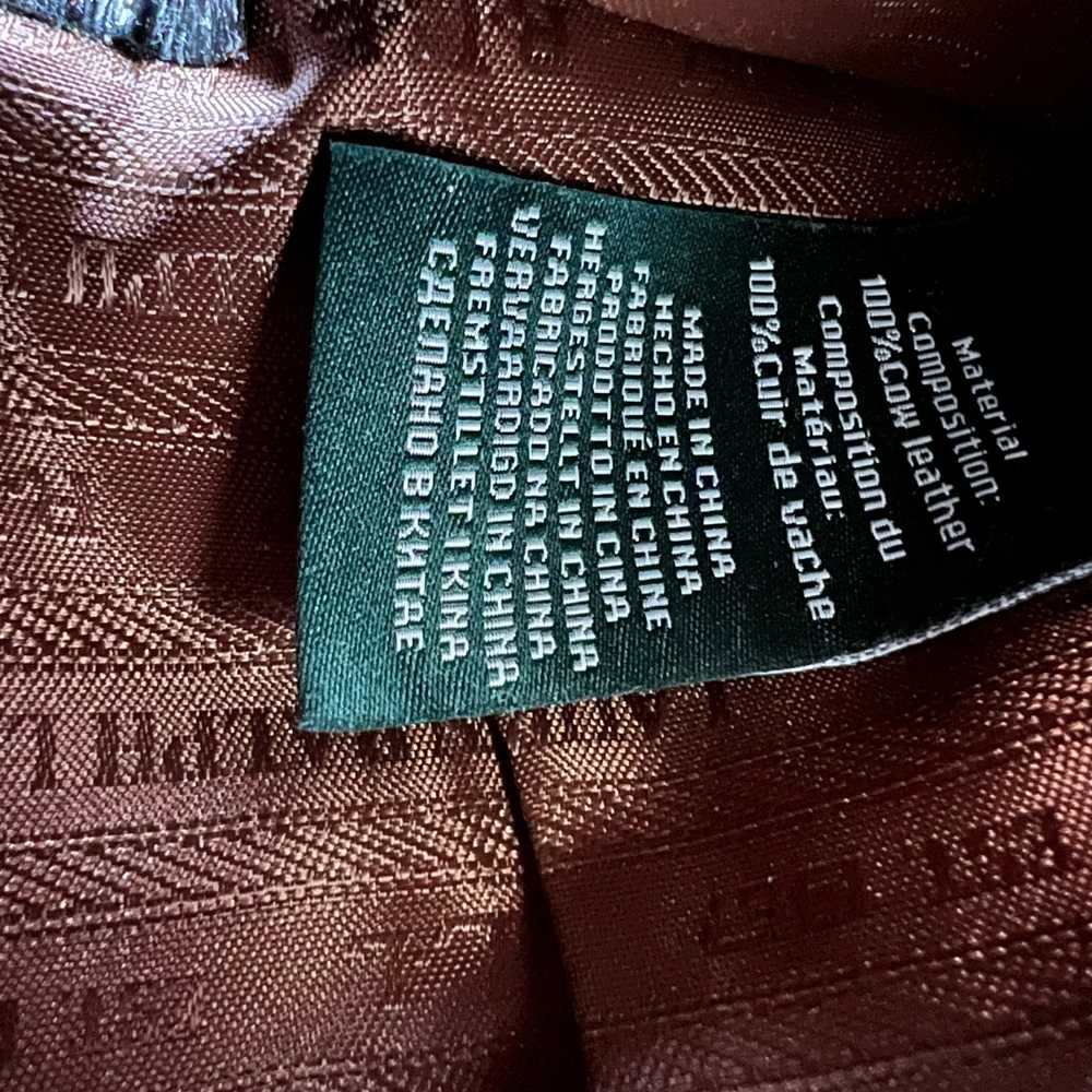 Ralph Lauren Black Leather Bifold Wallet Zipper C… - image 6