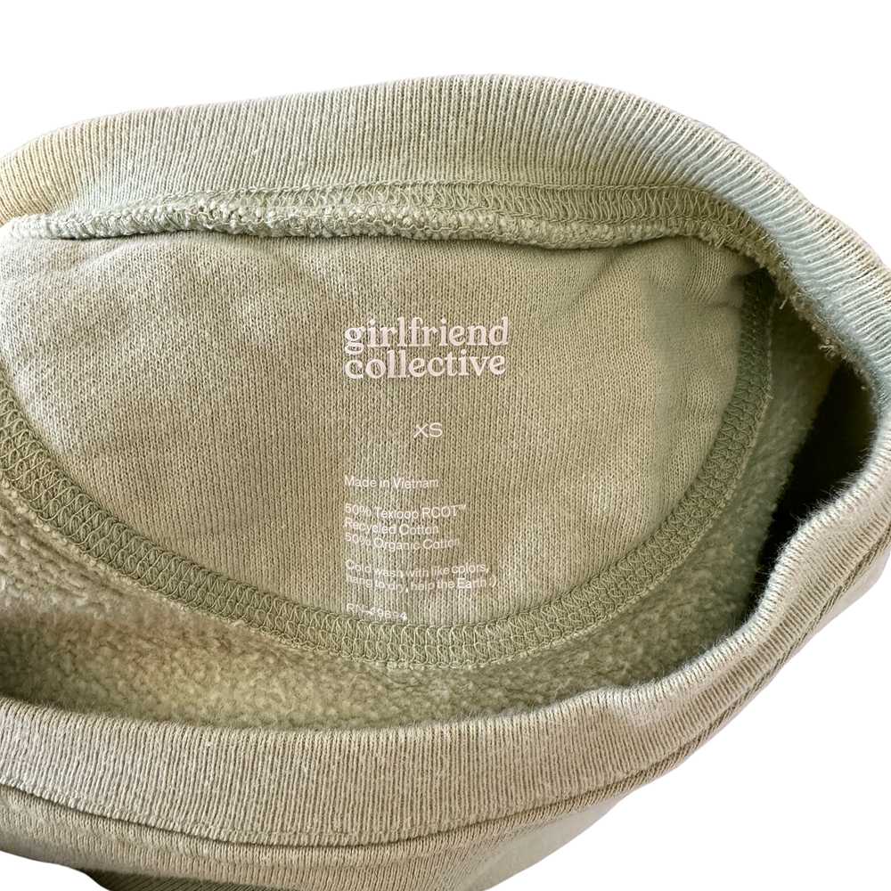 Girlfriend Collective Pistachio 50/50 Cropped Swe… - image 5