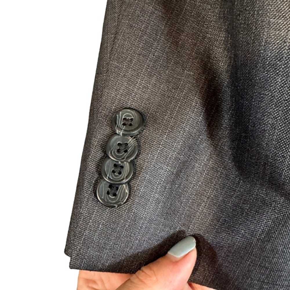 Kenneth Cole Reaction Dark Gray Notched Two-Butto… - image 3