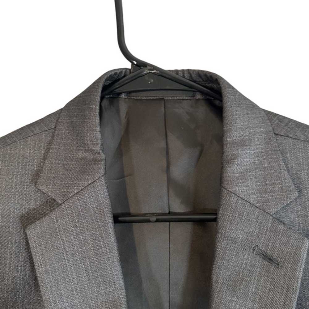 Kenneth Cole Reaction Dark Gray Notched Two-Butto… - image 9