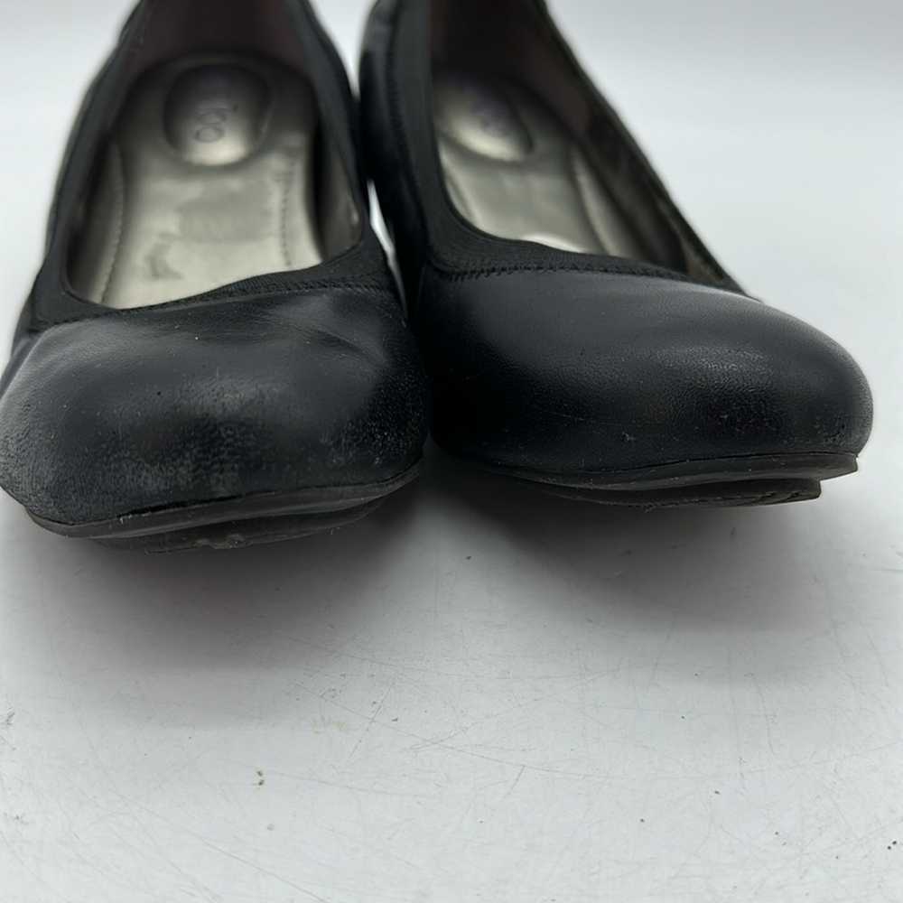 ME TOO Black Swing Wedge Heel Leather Upper Dress… - image 10