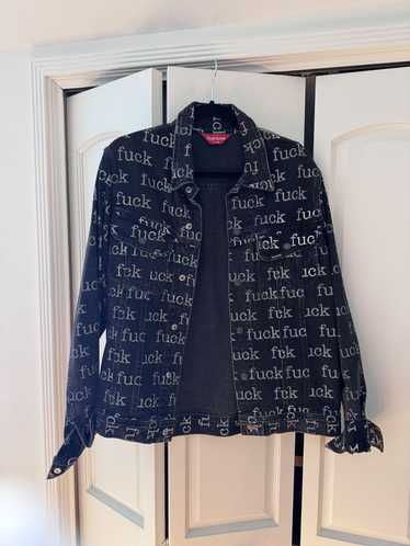 Supreme Supreme 2013 F*#k Black Denim Jacket Size… - image 1