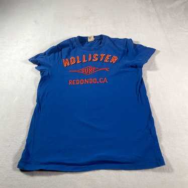 Vintage Hollister Shirt Mens Medium Blue Tee Embr… - image 1