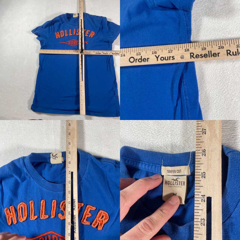 Vintage Hollister Shirt Mens Medium Blue Tee Embr… - image 4