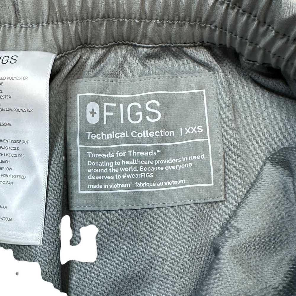 FIGS Technical Collection Gray Scrub Pants XXS - image 2
