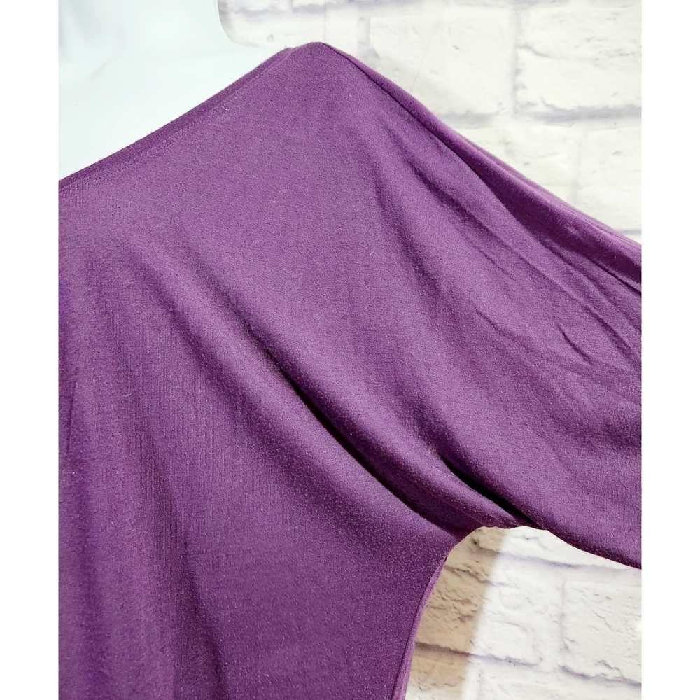 American Eagle Outfitters Purple Short BatWing Sl… - image 2