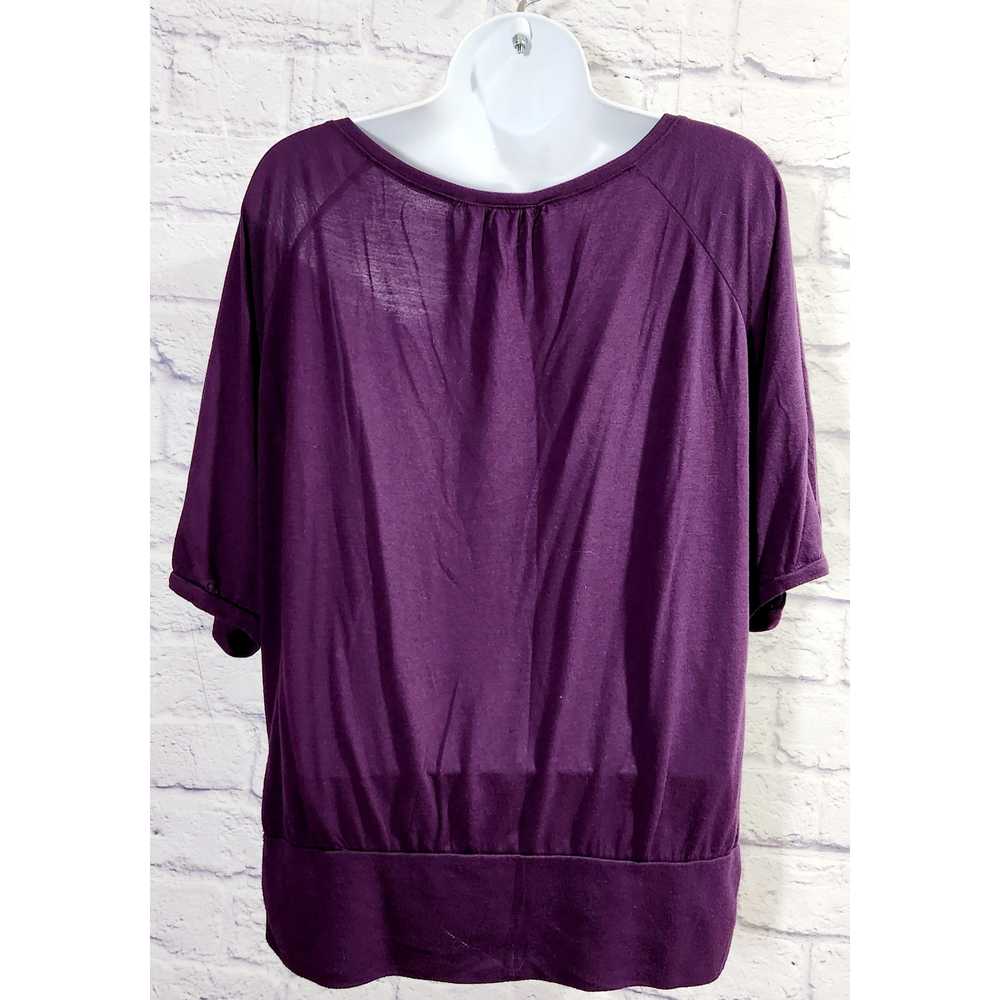 American Eagle Outfitters Purple Short BatWing Sl… - image 3