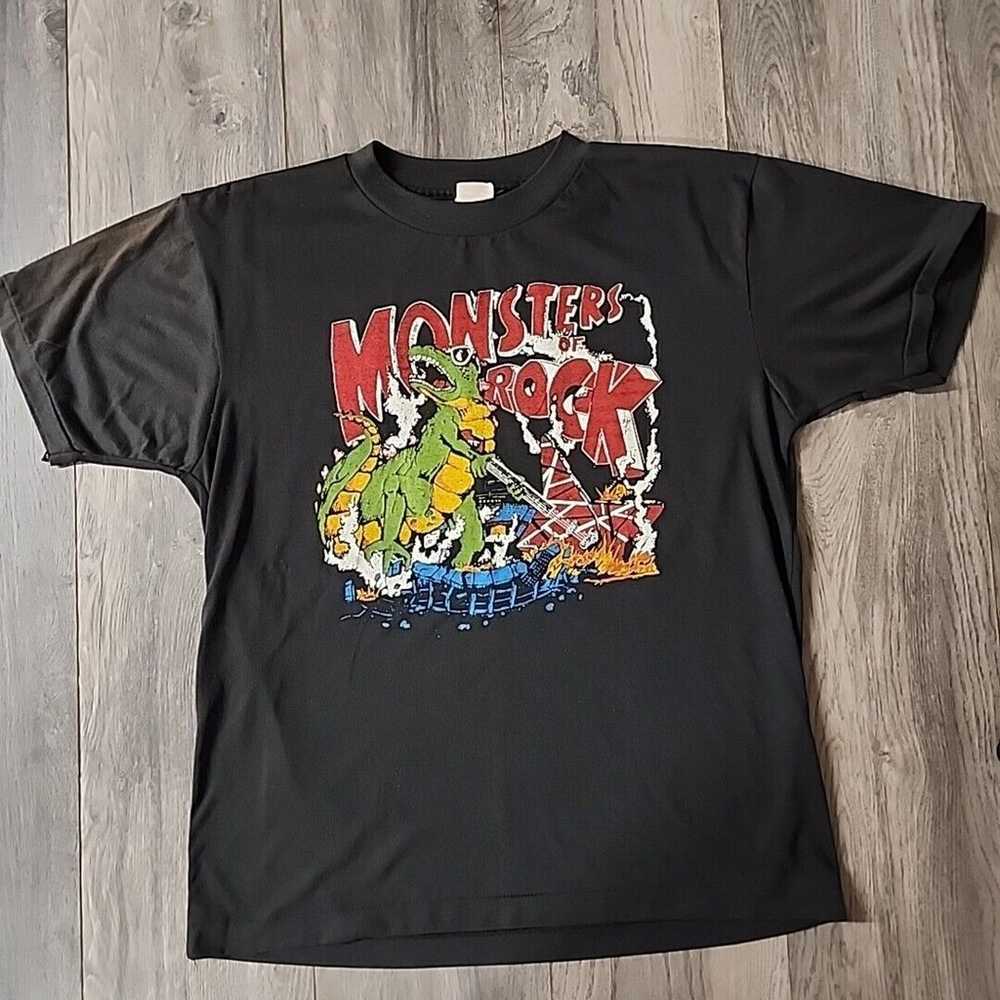 Vintage 1988 Van Halen Shirt XL Monsters Of Rock … - image 1