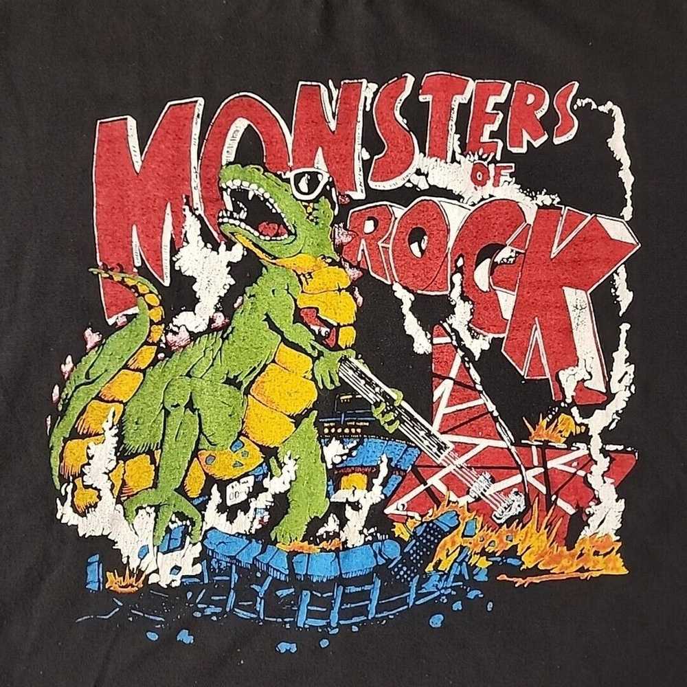 Vintage 1988 Van Halen Shirt XL Monsters Of Rock … - image 2
