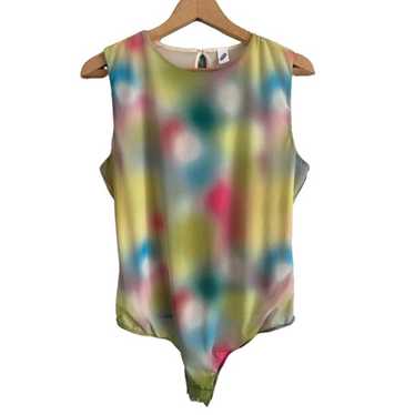 Parade Multicolor Semi-Sheer Sleeveless Tank Body… - image 1