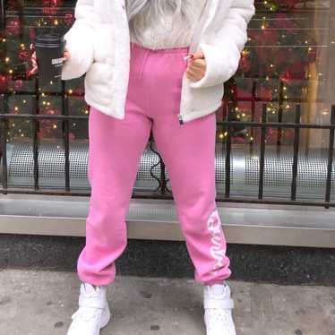 BARBIE Sweatpants Hot Pink Size Small Barbiecore … - image 1
