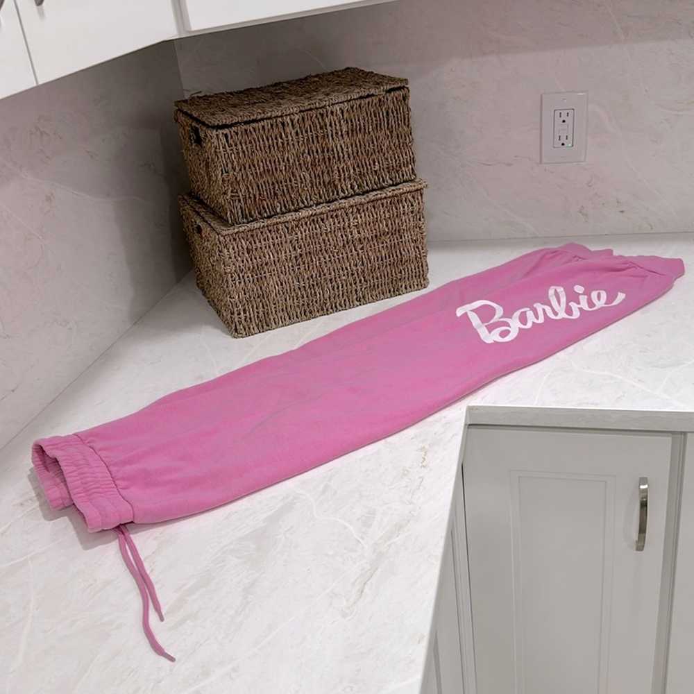 BARBIE Sweatpants Hot Pink Size Small Barbiecore … - image 3