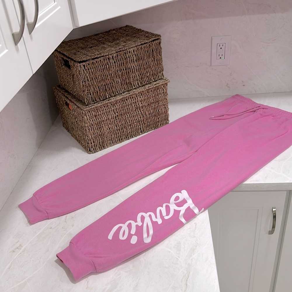 BARBIE Sweatpants Hot Pink Size Small Barbiecore … - image 8