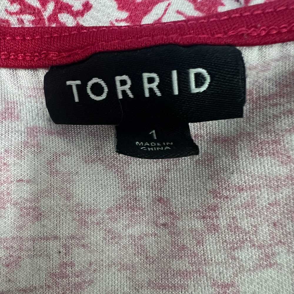 Torrid Short Sleeve Floral Maxi Dress Size 1X Sid… - image 2