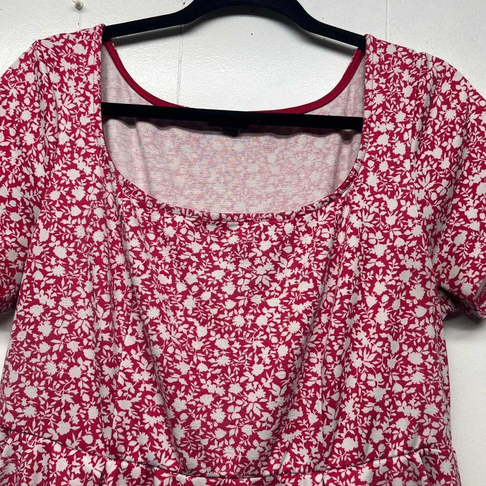Torrid Short Sleeve Floral Maxi Dress Size 1X Sid… - image 5