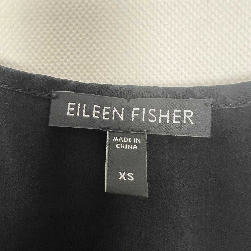 Eileen Fisher Women's Silk Sleeveless Black Tank … - image 2