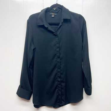 Dalia Women's Black Button Front Long Sleeve Top … - image 1