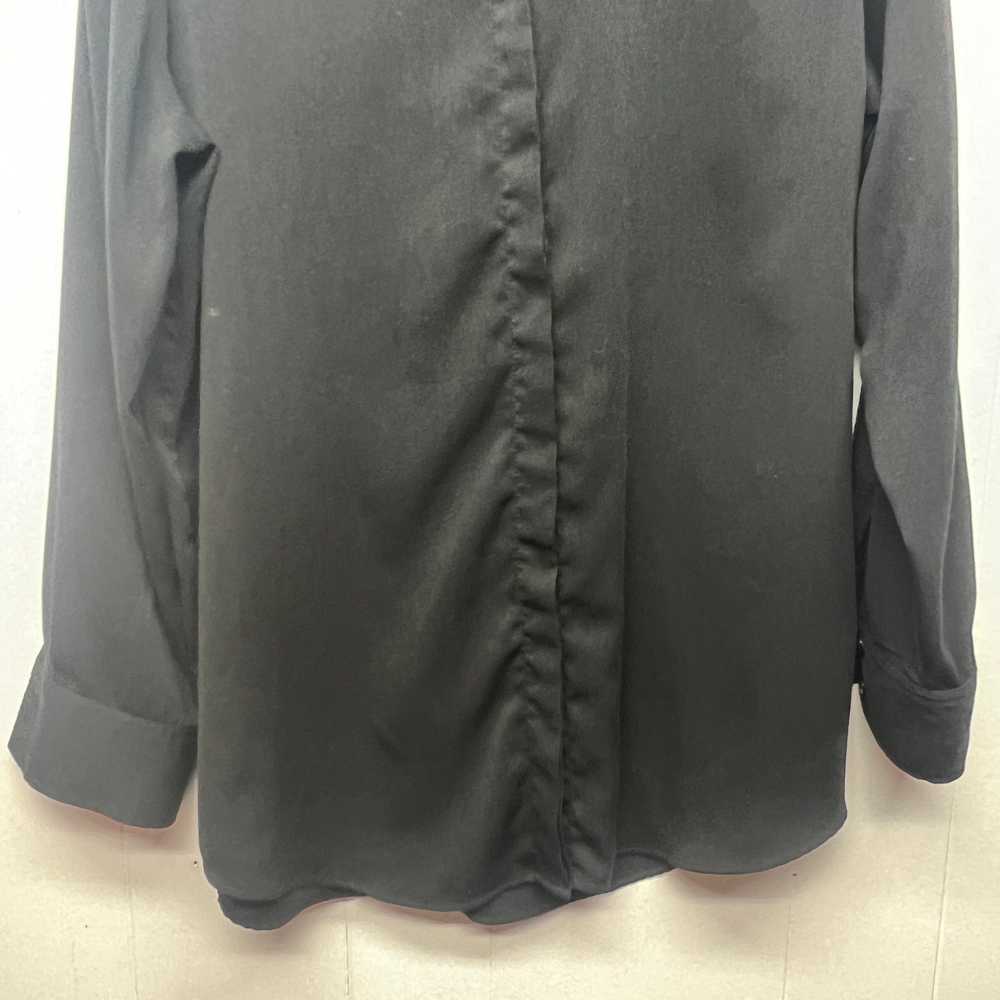 Dalia Women's Black Button Front Long Sleeve Top … - image 4