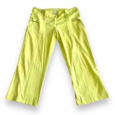 Y2K Cache Cargo Capri Pants Sz 12 Lime Green Chart