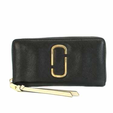 Marc Jacobs Long Wallet Coin Purse Round Zip Leat… - image 1
