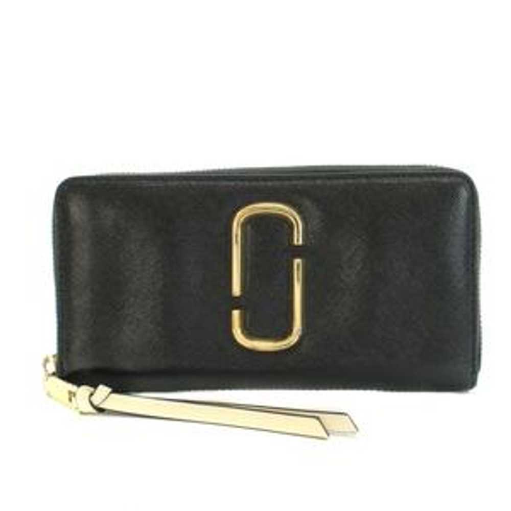 Marc Jacobs Long Wallet Coin Purse Round Zip Leat… - image 9