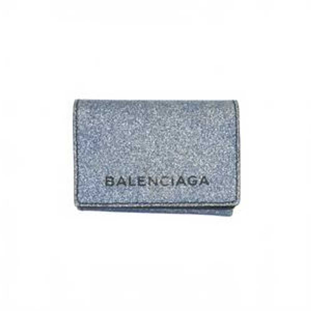 Balenciaga Compact Wallet Glitter Blue Ladies - image 10