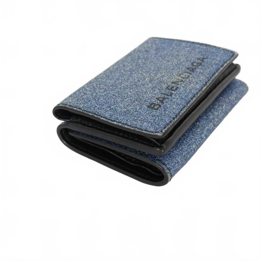 Balenciaga Compact Wallet Glitter Blue Ladies - image 4