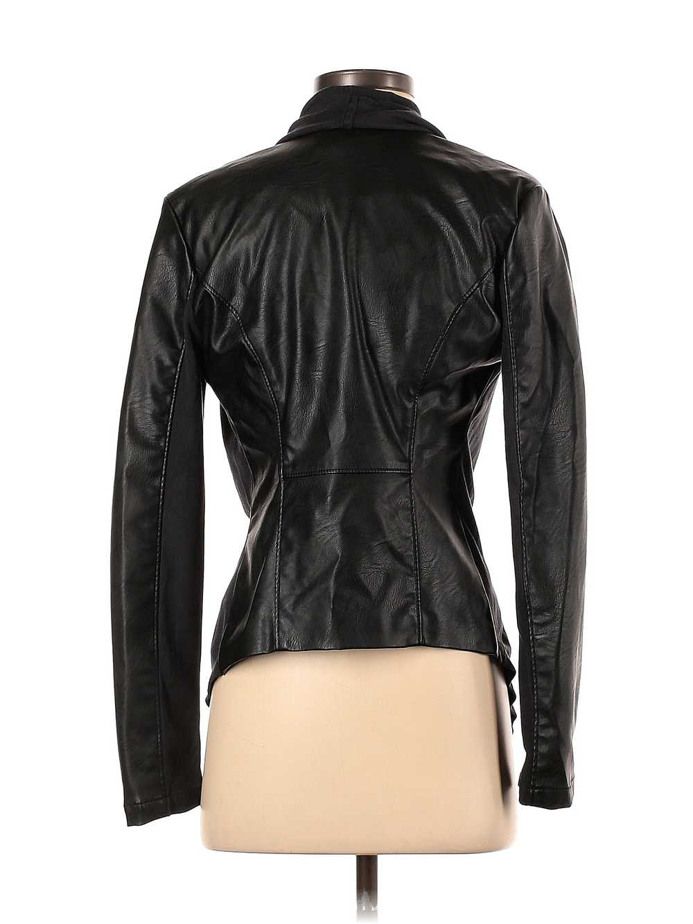 Blank NYC Women Black Faux Leather Jacket XS - image 2