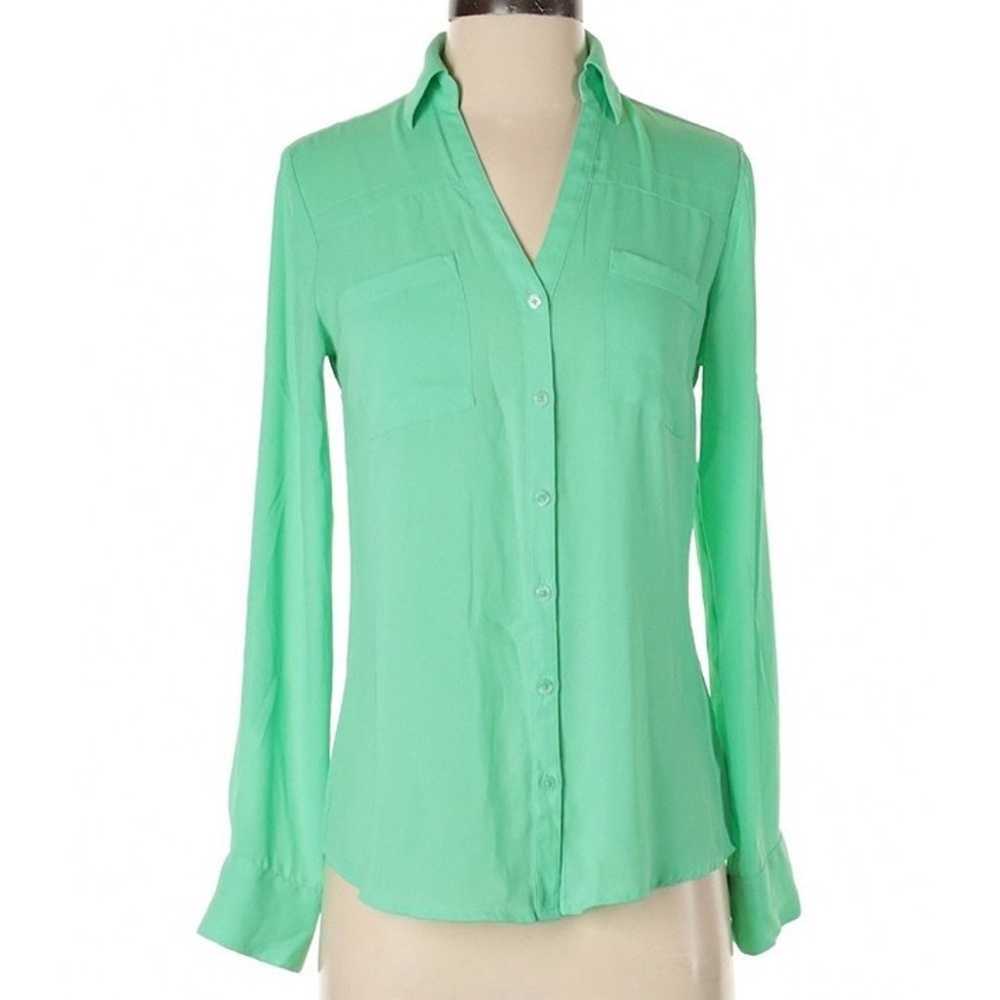 Express Shirt Top Long Sleeve Blouse Portifino XS - image 2
