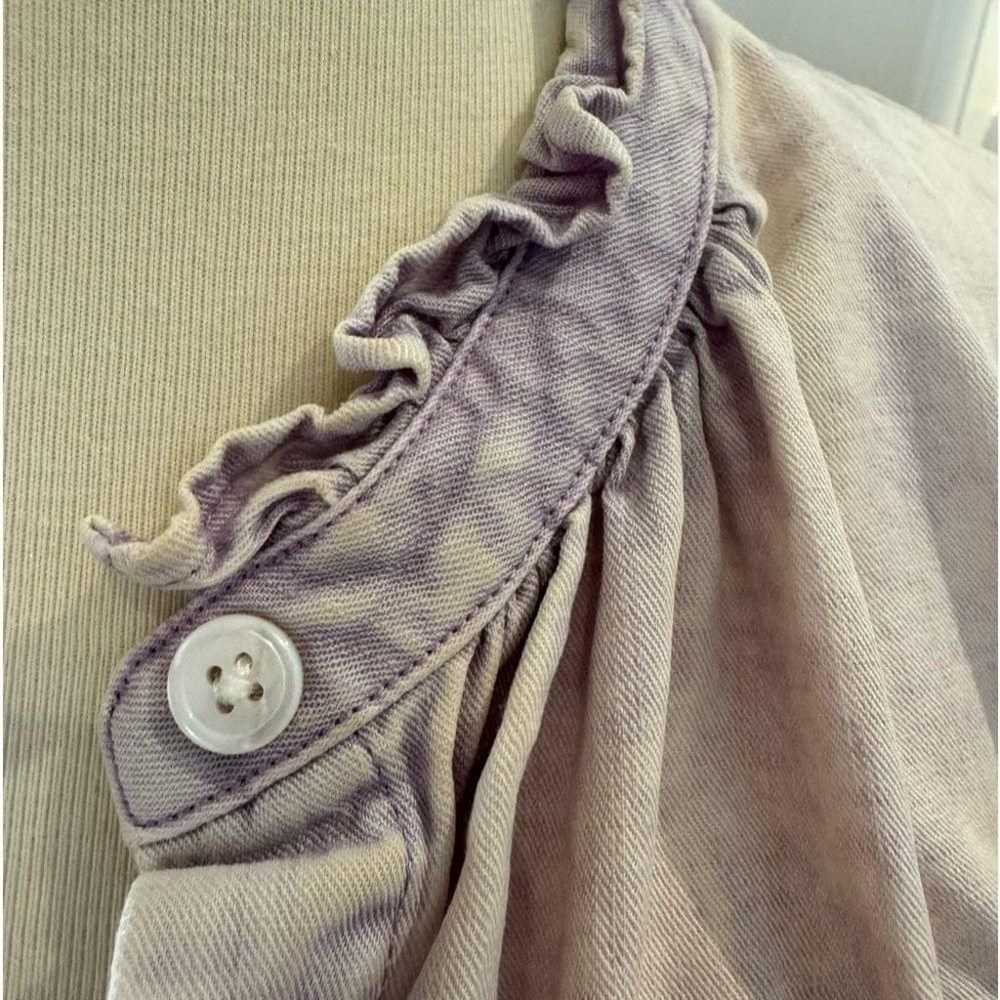 RAILS Ruthie lavender acid wash ruffle sleeve but… - image 5