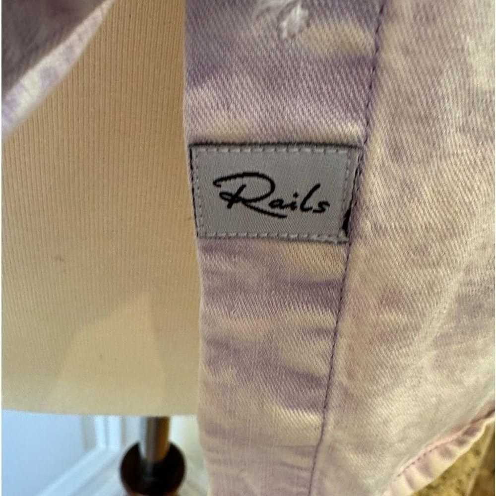 RAILS Ruthie lavender acid wash ruffle sleeve but… - image 9