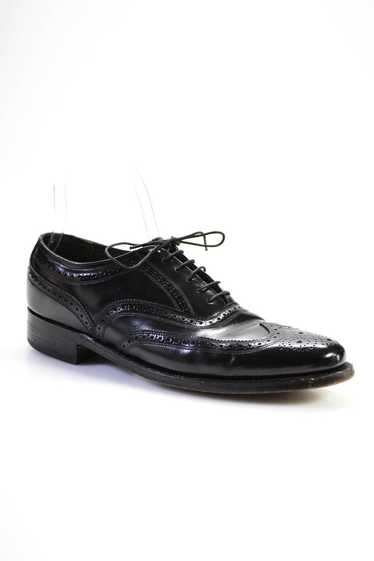 Florsheim Mens Leather Oxford Dress Shoes Black Si