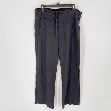 Johnny Was Johnny Was Black Linen Pants NEW Sz M … - image 1