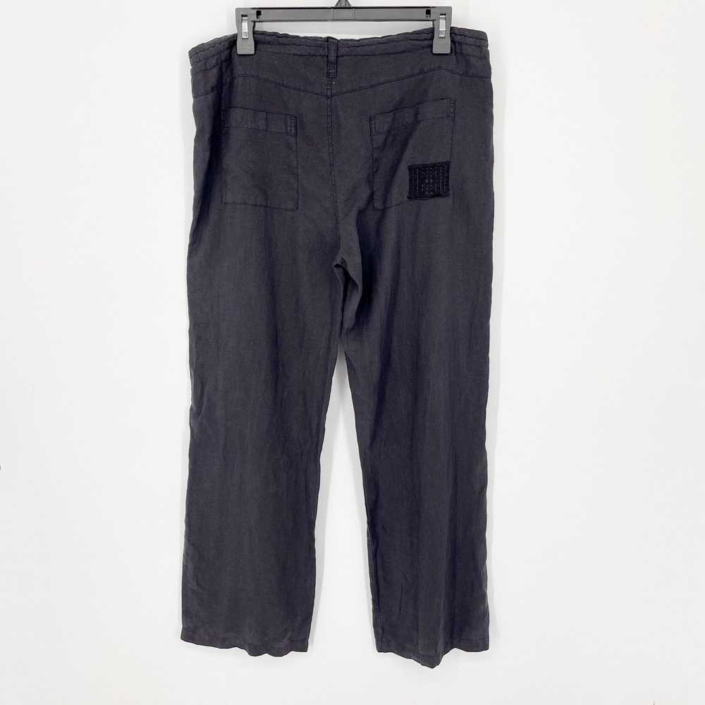 Johnny Was Johnny Was Black Linen Pants NEW Sz M … - image 3