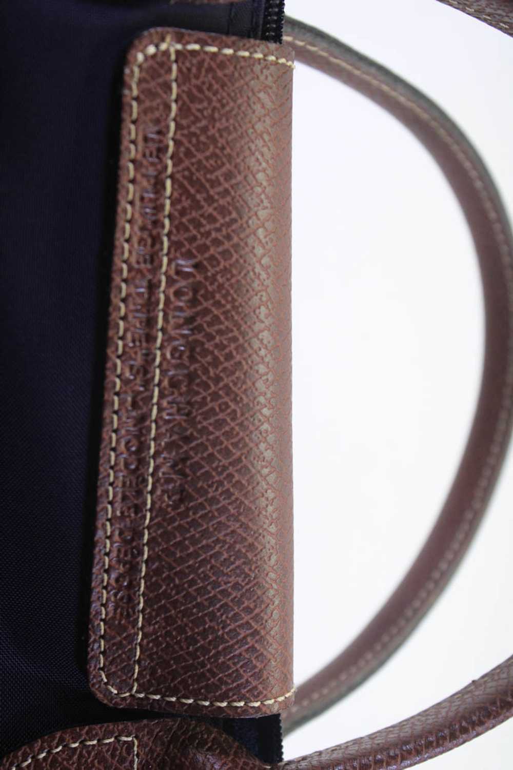 Longchamp Womens Leather Trim La Pliage Tote Shou… - image 12