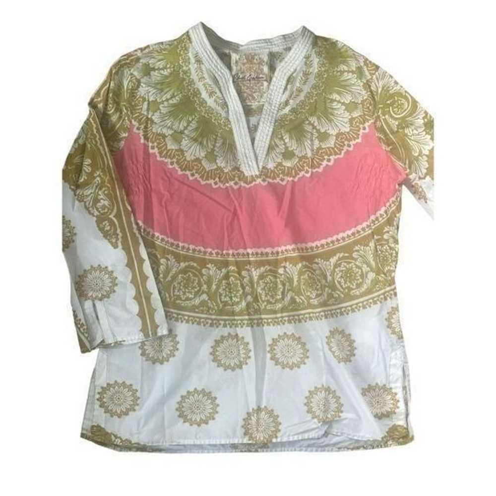 Robert Graham Indian cotton boho blouse size large - image 1