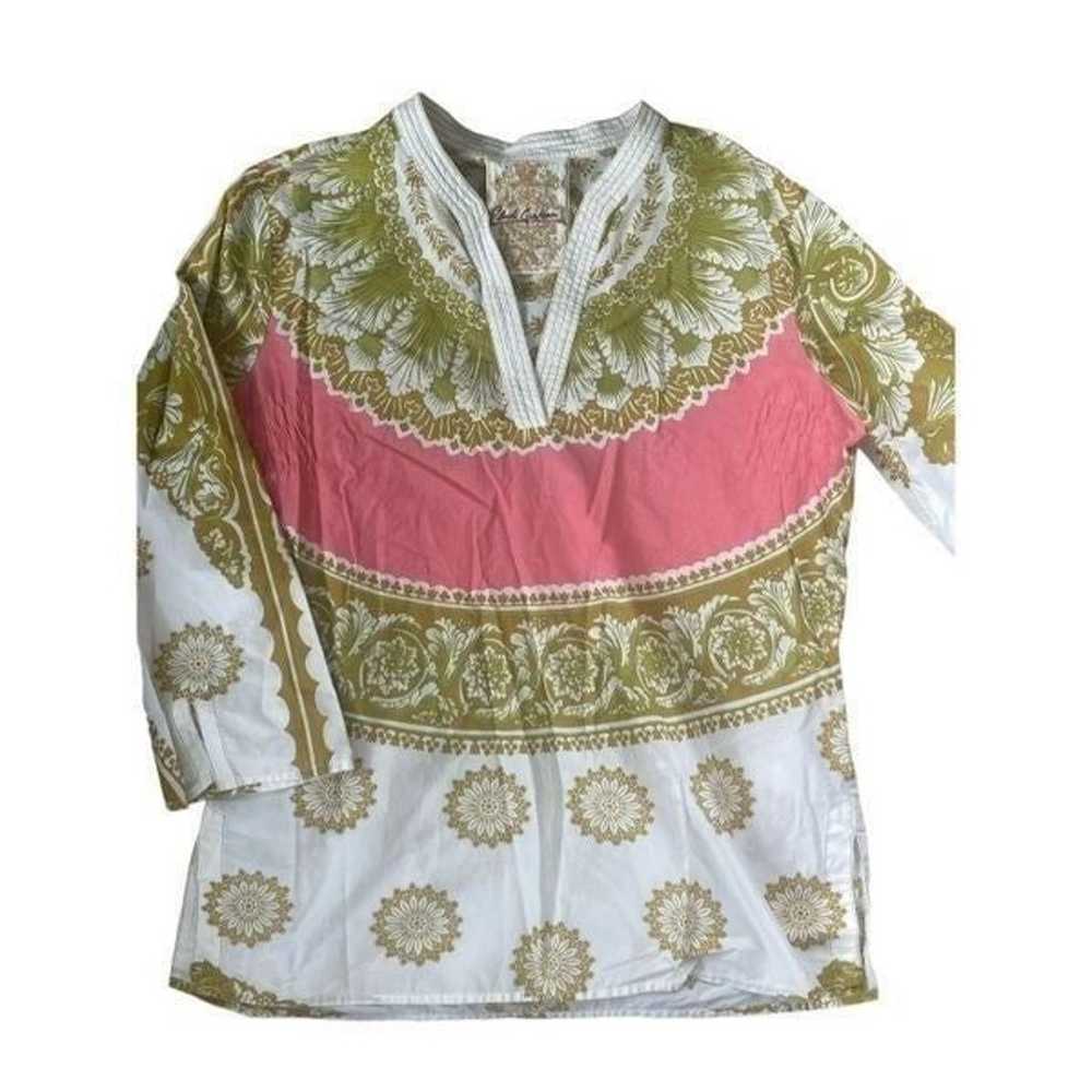 Robert Graham Indian cotton boho blouse size large - image 2