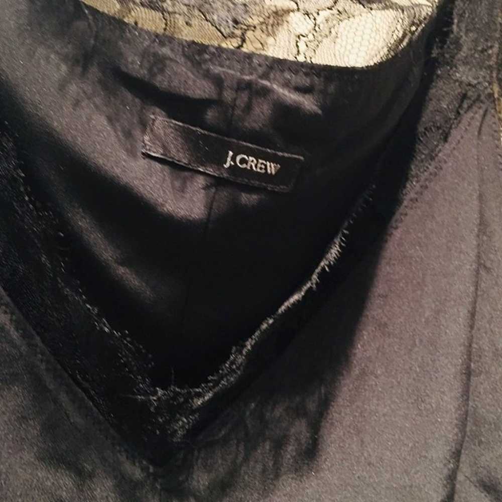 J Crew Black Lace Trim Tank Top Shirt Sz Small - image 3